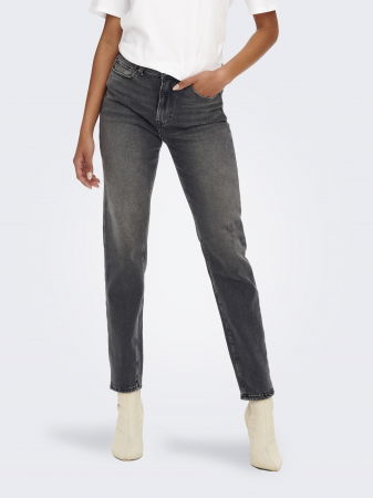 JEANS - Only Blugi Gri Inchis EMILY Straight Femei