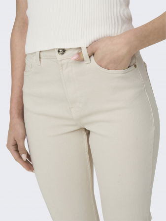 JEANS - Only Blugi Bej EMILY Straight Femei