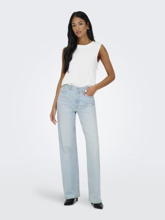 JEANS - Only Blugi Albastri JUICY Wide Leg Femei