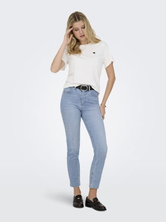 JEANS - Only Blugi Albastri EMILY Straight Femei
