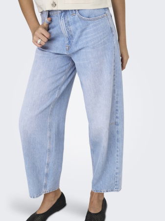 JEANS - Only Blugi Albastri FRANKIE Barrel Femei