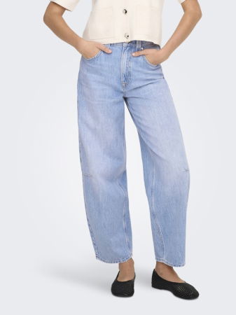 JEANS - Only Blugi Albastri FRANKIE Barrel Femei