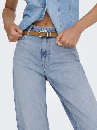 JEANS - Only Blugi Albastri MADDIE Wide Leg Femei