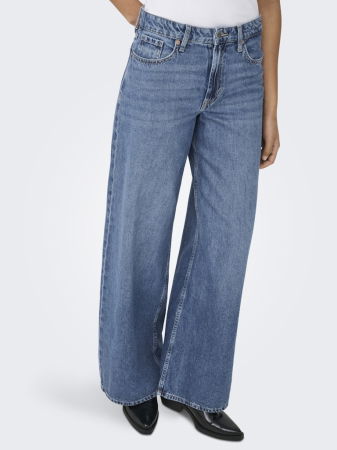 JEANS - Only Blugi Albastri SILKY Wide Leg Femei