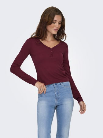 Hanorace - Only Bluza Rosie-Visinie  Femei