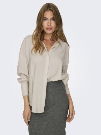 Рубашки - Only Женская Рубашка Кремовая 