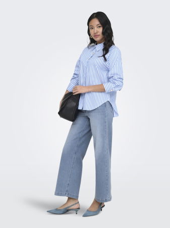 Рубашки - Женская Рубашка Синяя Regular