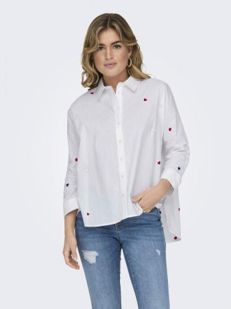 Рубашки - Only Женская Рубашка Белая 