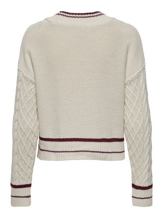 Pulovere si Cardigane - Only Cardigan Alb  Femei