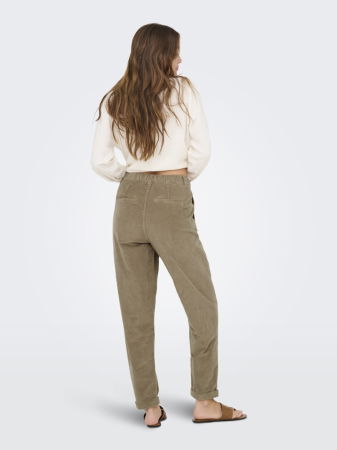 IMBRACAMINTE - ONLY Pantaloni Weathered Teak Carrot Femei