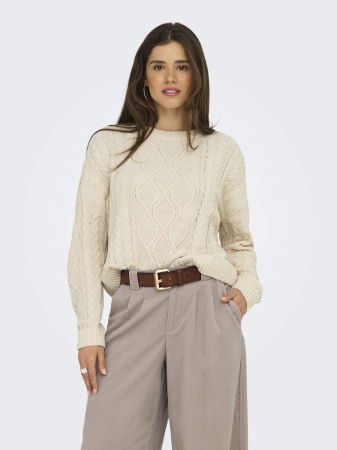 Pulovere si Cardigane - Only Pulover Crem  Femei