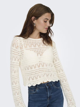 FEMEI - Only Pulover Crem  Femei