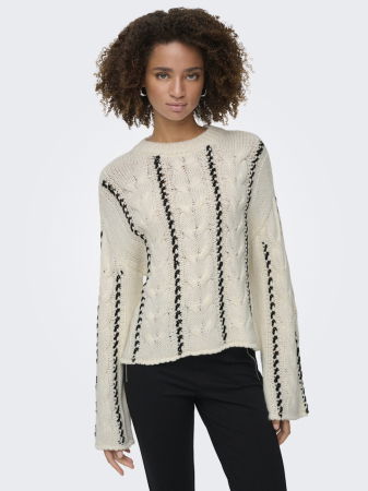 Pulovere si Cardigane - Only Pulover Crem  Femei