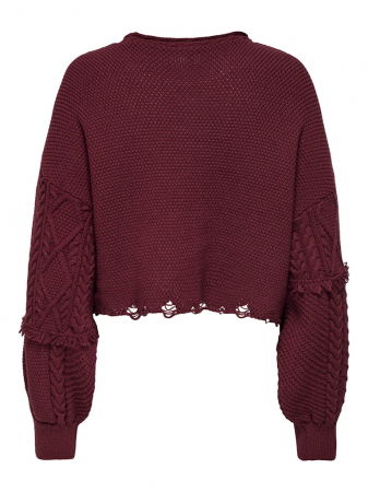 FEMEI - Only Pulover Rosu Visiniu  Femei