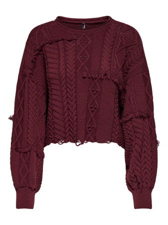 FEMEI - Only Pulover Rosu Visiniu  Femei