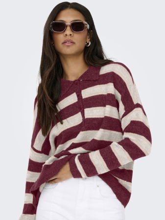 Only Pulover Rosu Visiniu  Femei [3]