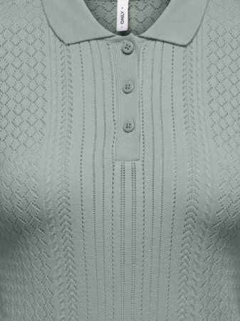 Свитера и Кардиганы - Женский Свитер С Коротким Рукавом Светло-Серый Slim