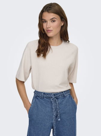 FEMEI - Only Pulover Cu Maneca Scurta Roz Deschis  Femei