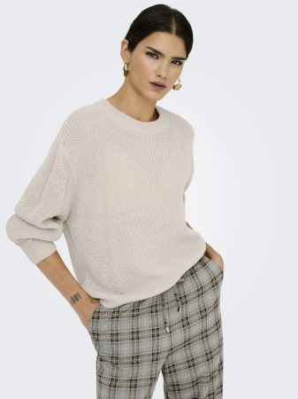 FEMEI - Only Pulover Crem  Femei