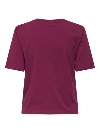 Tricouri si Topuri - Only Tricou Rosu Visiniu  Femei