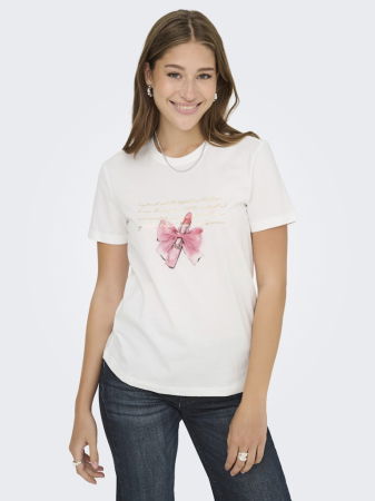 Футболки и Топы - Only Футболка Cloud Dancer Lipstick 