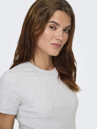 FEMEI - Only Tricou Gri Deschis Regular Femei