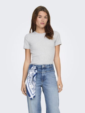 FEMEI - Only Tricou Gri Deschis Regular Femei