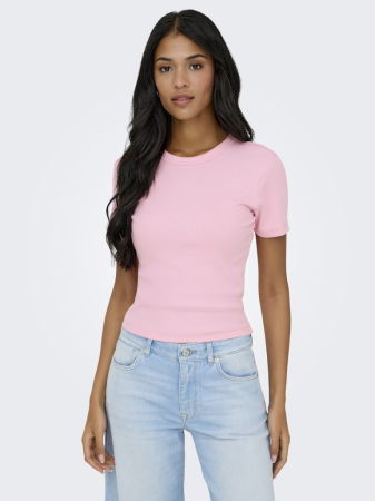 FEMEI - Only Tricou Roz Deschis Regular Femei