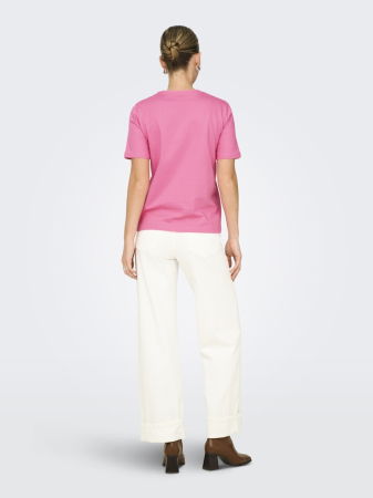 ЖЕНЩИНЫ - Only Женская Футболка Фуксия Розовая Regular