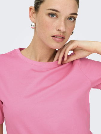 ЖЕНЩИНЫ - Only Женская Футболка Фуксия Розовая Regular