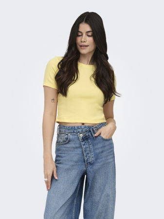 FEMEI - Tricou Galben Regular Femei