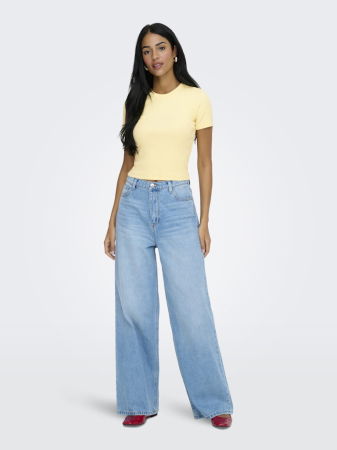 FEMEI - Only Tricou Galben Regular Femei