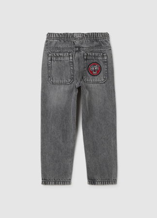 Джинсы - OVS Kids Джинсы На Резинке Для Мальчиков Чёрные 3-10 Лет