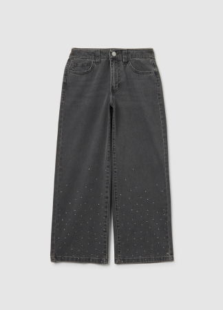 Jeans - OVS Kids Blugi Gri Inchisi Fete 10-15 Ani