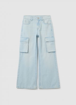 Jeans - OVS Kids Blugi Light Blue Fete 10-15 Ani