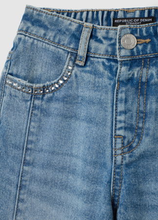 Jeans - OVS Kids Blugi Light Blue Fete 3-10 Ani