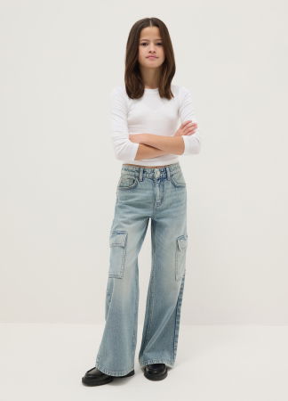 FETE - OVS Kids Blugi Medium Light Blue Fete 10-15 Ani