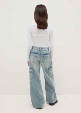 FETE - OVS Kids Blugi Medium Light Blue Fete 10-15 Ani