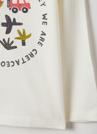 Baieti 9-36 LUNI - OVS Kids Bluza Alba Baieti 9-36 Luni