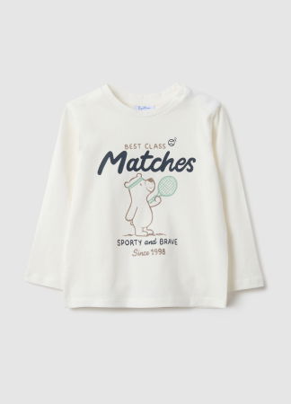 Мальчики 9-36 МЕСЯЦЕВ - OVS Kids Свитшот Для Мальчиков Белый 9-36 Месяцев