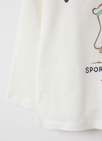 Мальчики 9-36 МЕСЯЦЕВ - OVS Kids Свитшот Для Мальчиков Белый 9-36 Месяцев