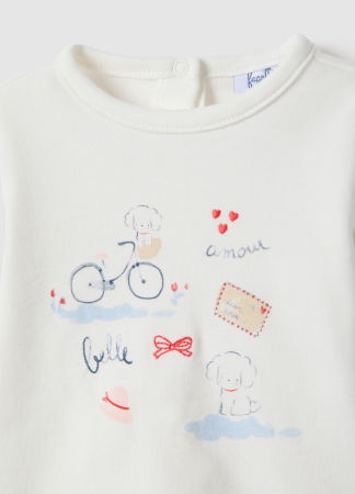 FETE - OVS Kids Bluza Alba Fete 0-9 Luni