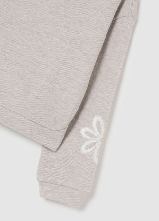 Fetite 3-10 ANI - OVS Kids Bluza Beige Melange Fete 3-10 Ani