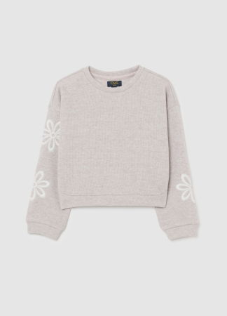 Толстовки - OVS Kids Свитшот Для Девочек Beige Melange 3-10 Лет