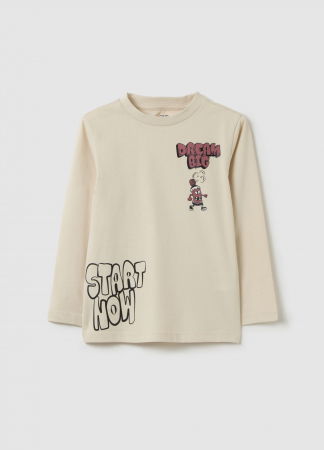 BAIETI - OVS Kids Bluza Bej Baieti 3-10 Ani