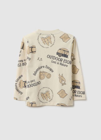 BAIETI - OVS Kids Bluza Bej Baieti 3-10 Ani