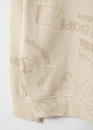 BAIETI - OVS Kids Bluza Bej Baieti 3-10 Ani