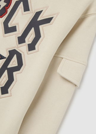 Baieti 3-10 ANI - OVS Kids Bluza Bej Baieti 3-10 Ani