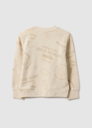 BAIETI - OVS Kids Bluza Bej Baieti 3-10 Ani