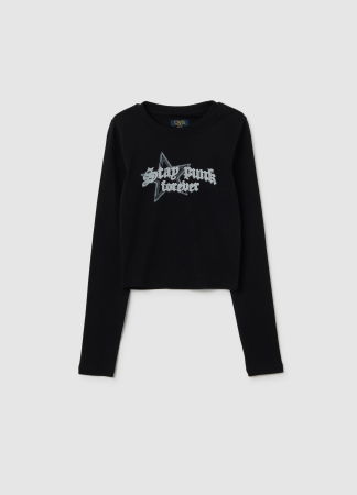 Fetite 10-15 ANI - OVS Kids Bluza Black Beauty  Fete 10-15 Ani